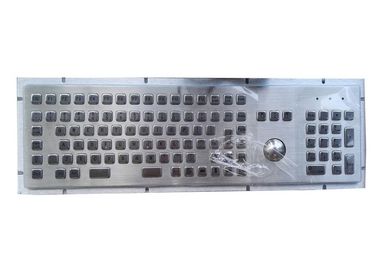 107 مفاتيح USB لوحة مفاتيح الكمبيوتر المعدنية مع كرة التتبع الصناعية / لوحة المفاتيح الرقمية