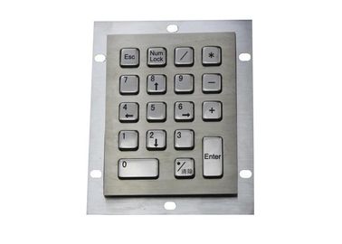 الفولاذ المقاوم للصدأ لوحة المفاتيح الصناعية 18 مفاتيح مصفوفة / كابل USB IP65 للماء