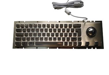 Panel Mount Cherry Metal Mechanical Keyboard With Trackball Pointing 65 Keys