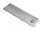 Panel Mount Industrial Keyboard With Trackball Mouse 67 Keys Optional Braille