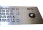 IP65 Industrial Wireless Multimedia Keyboard , Stainless Steel Trackball In Keyboard