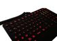 Outdoor Wet Proof Pc Gaming Keyboard , Red Illumination Keyboard Easy To Clean