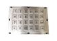 24 Keys Industrial Stainless Steel Metal Keypad With Numbers Page UP DOWN