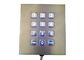 Desk Top Vandal Proof Metal Keypad With 12 Blue Backlight Buttons / USB