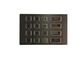 RS485 Kiosk Stainless Steel Keypad , 16 Button Bank Atm Keypad Flat Personalized Layout