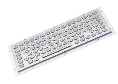 لوحة المفاتيح المعدنية الزرقاء الإضاءة الصناعية لجهاز الكمبيوتر في الهواء الطلق العسكرية