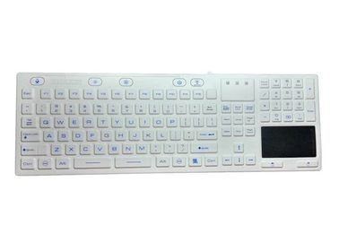 جامدة IP68 الطبية الصف لوحة المفاتيح ، لوحة مفاتيح تعمل باللمس ماوس لاسلكية الخلفية