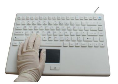 تايوان ختم لوحة المفاتيح اللاسلكية وعرة مع لوحة اللمس ، لوحة مفاتيح الكمبيوتر المحمول للتنظيف