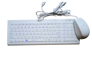 سيليكون IP68 الصناعية لوحة المفاتيح ماوس كومبو مع غطاء USB ضد الماء